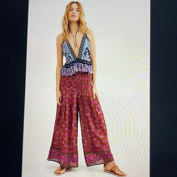 NWOT Free people run river flowy pants - Picture 3 of 10